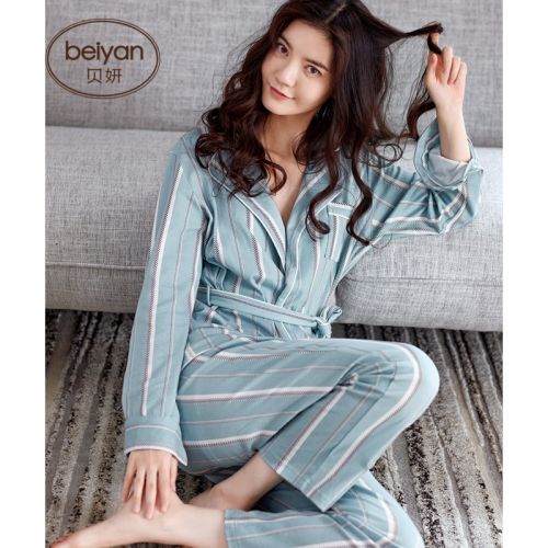 Pyjama pour femme en Coton à manches longues - Ref 2993168