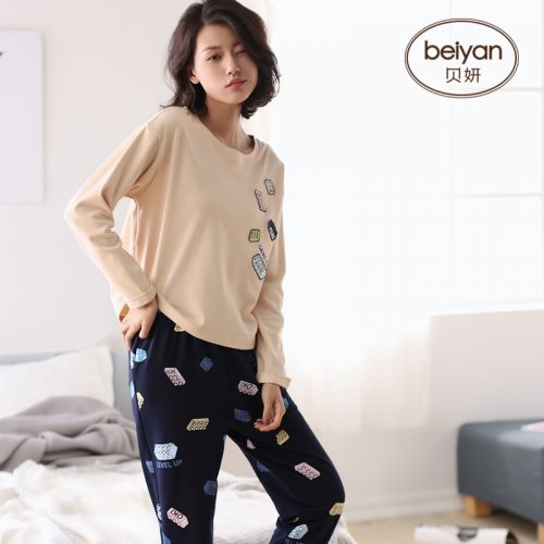 Pyjama pour femme en Coton à manches longues - Ref 2993180