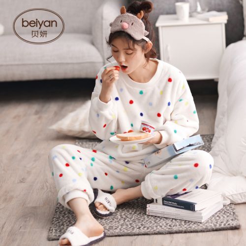 Pyjama pour femme en Polyester à manches longues - Ref 2993187
