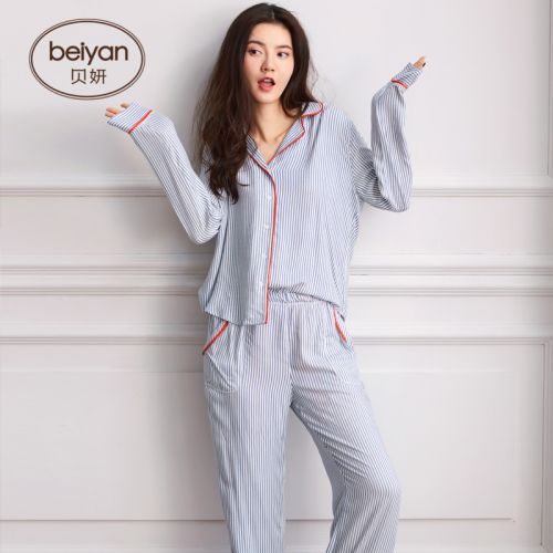 Pyjama pour femme en Coton à manches longues - Ref 2993224