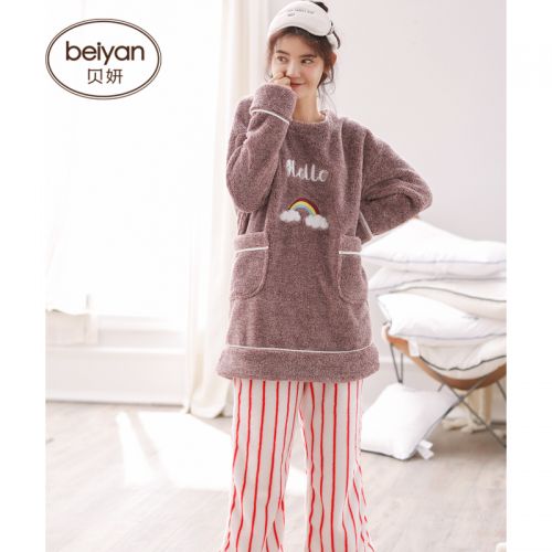 Pyjama pour femme en Polyester à manches longues - Ref 2993235