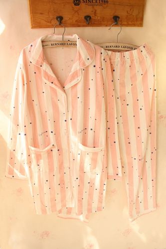 Pyjama pour femme en Coton à manches longues - Ref 2993304