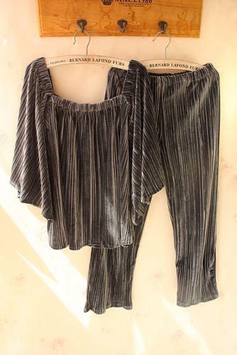 Pyjama pour femme en Coton à manches longues - Ref 2993306