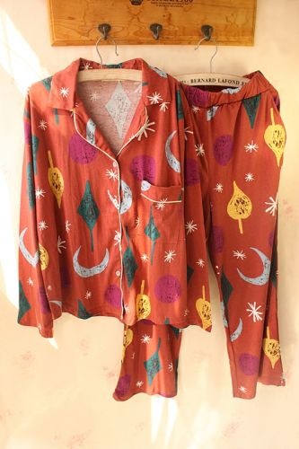 Pyjama pour femme en Coton à manches longues - Ref 2993310