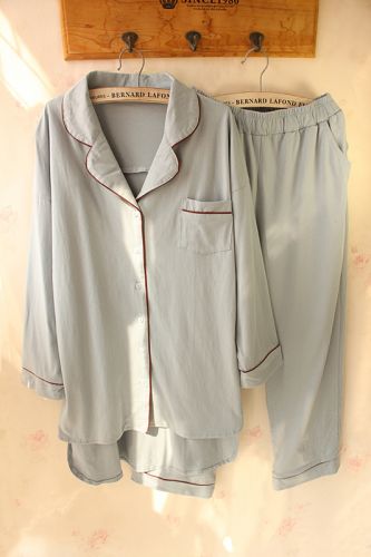 Pyjama pour femme en Coton à manches longues - Ref 2993311