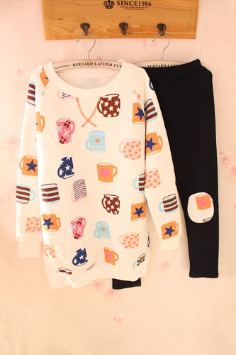 Pyjama pour femme en Coton à manches longues - Ref 2993316