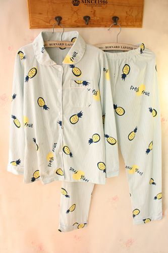 Pyjama pour femme en Coton à manches longues - Ref 2993321