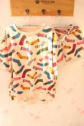 Pyjama pour femme en Coton à manche courte - Ref 2993323