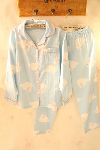 Pyjama pour femme en Coton à manches longues - Ref 2993326