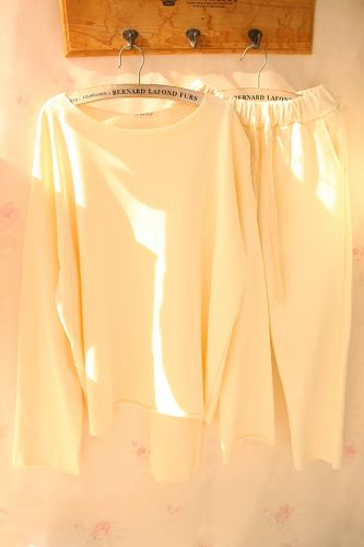 Pyjama pour femme en Coton à manches longues - Ref 2993332