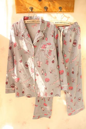 Pyjama pour femme en Coton à manches longues - Ref 2993333