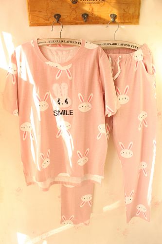 Pyjama pour femme en Coton à manche courte - Ref 2993335