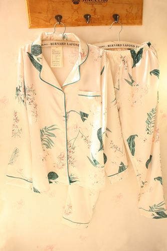 Pyjama pour femme en Soie de glace à manches longues - Ref 2993336