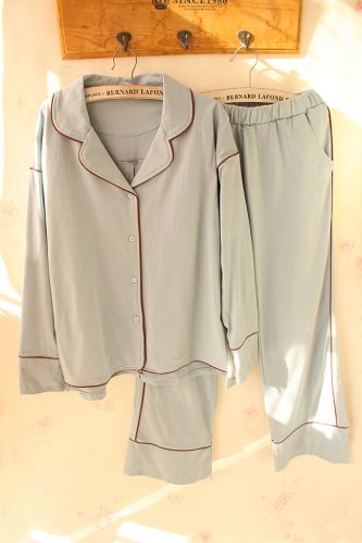 Pyjama pour femme en Coton à manches longues - Ref 2993338