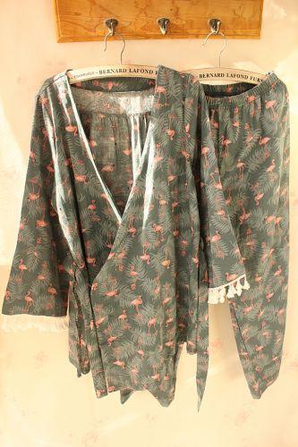 Pyjama pour femme en Coton à manches longues - Ref 2993341