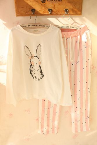 Pyjama pour femme en Coton à manches longues - Ref 2993349