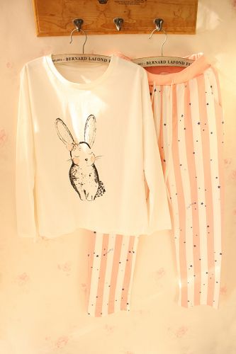 Pyjama pour femme en Coton à manches longues - Ref 2993354