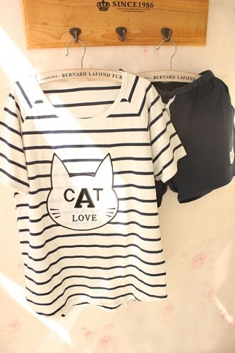 Pyjama pour femme en Coton à manche courte - Ref 2993355