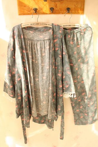 Pyjama pour femme en Coton à manches longues - Ref 2993356