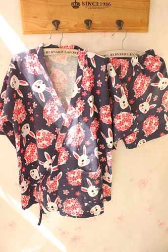 Pyjama pour femme en Coton à manche courte - Ref 2993359