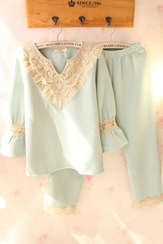 Pyjama pour femme en Coton à manches longues - Ref 2993367