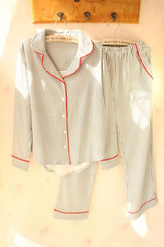 Pyjama pour femme en Coton à manches longues - Ref 2993373