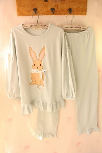 Pyjama pour femme en Coton à manches longues - Ref 2993376