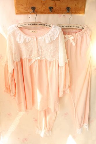 Pyjama pour femme en Coton à manches longues - Ref 2993379