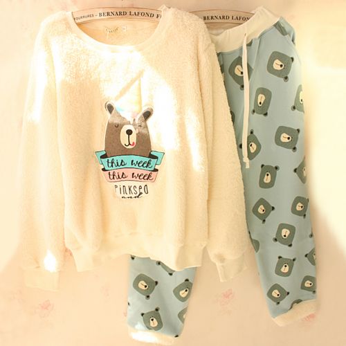 Pyjama pour femme en Coton à manches longues - Ref 2993385