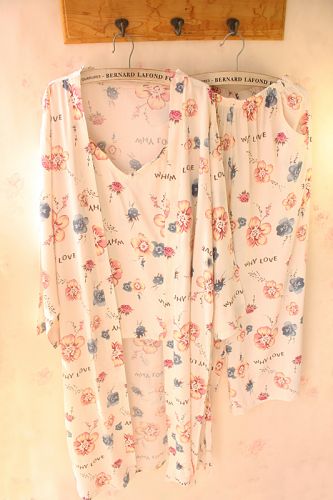 Pyjama pour femme en Coton à manchon moyen - Ref 2993386