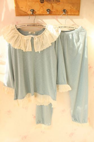 Pyjama pour femme en Coton à manches longues - Ref 2993389