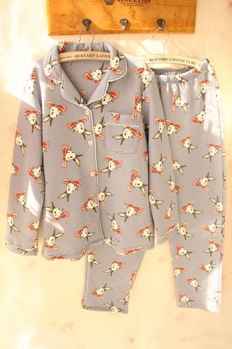 Pyjama pour femme en Coton à manches longues - Ref 2993391