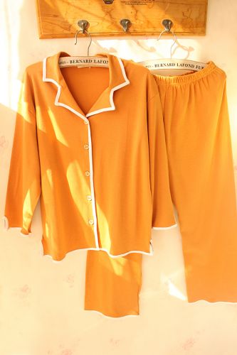 Pyjama pour femme en Coton à neuf manches - Ref 2993395