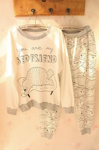 Pyjama pour femme en Coton à manches longues - Ref 2993396