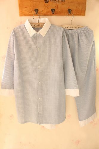 Pyjama pour femme en Coton à manches longues - Ref 2993397