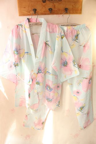 Pyjama pour femme en Coton à manches longues - Ref 2993402