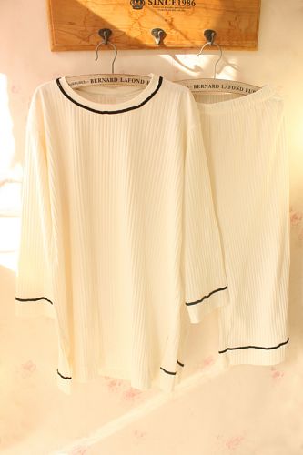 Pyjama pour femme en Coton à manches longues - Ref 2993403