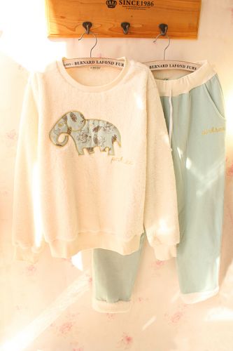 Pyjama pour femme à manches longues - Ref 2993407