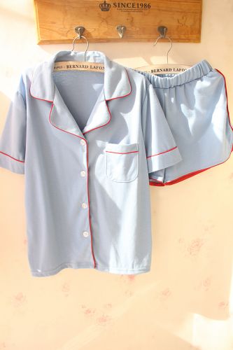 Pyjama pour femme en Coton à manche courte - Ref 2993413