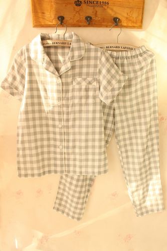 Pyjama pour femme en Coton à manche courte - Ref 2993419