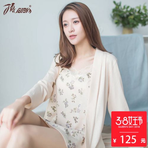 Pyjama pour femme en Coton à manches longues - Ref 2993446