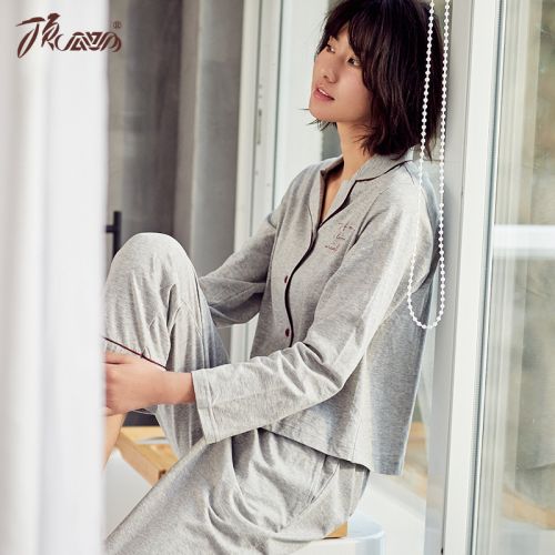 Pyjama pour femme en Coton à manches longues - Ref 2993458