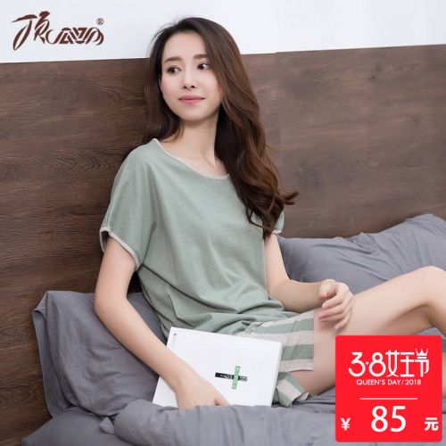 Pyjama pour femme en Coton à manche courte - Ref 2993464