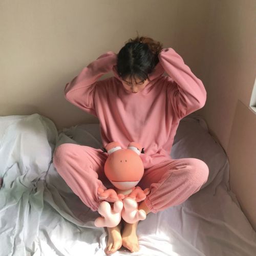 Pyjama pour femme en Coton à manches longues - Ref 2993470