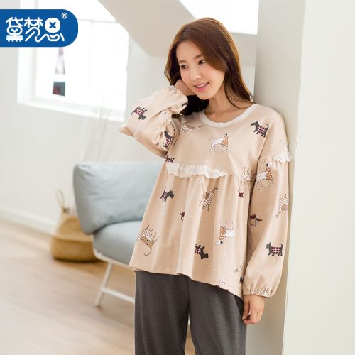 Pyjama pour femme DAMOS LOVE en Coton à manches longues - Ref 2993487