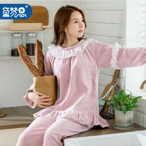 Pyjama pour femme DAMOS LOVE en Polyester à manches longues - Ref 2993498