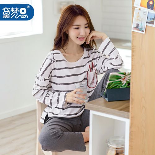 Pyjama pour femme DAMOS LOVE en Coton à manches longues - Ref 2993514
