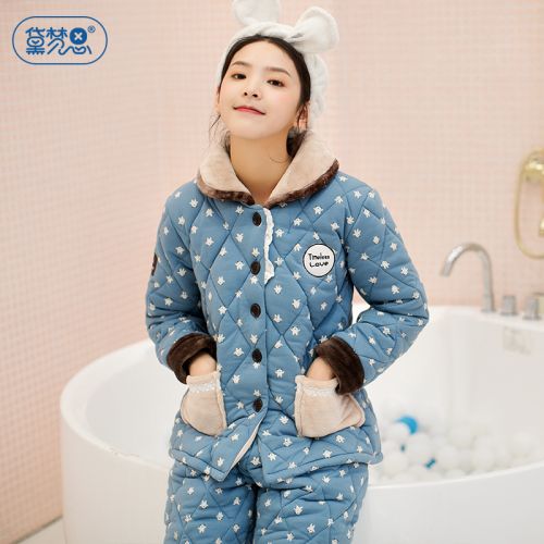 Pyjama pour femme DAMOS LOVE en Coton à manches longues - Ref 2993526