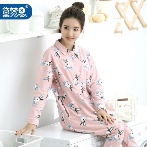 Pyjama pour femme DAMOS LOVE en Coton à manches longues - Ref 2993531