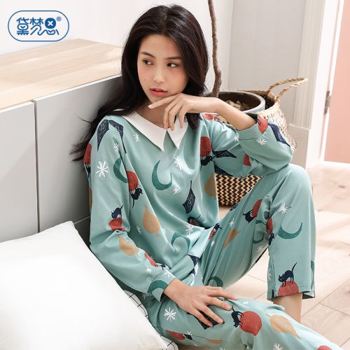 Pyjama pour femme DAMOS LOVE en Coton à manches longues - Ref 2993542